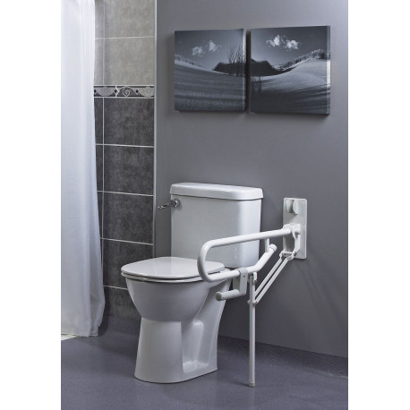 Barre d'appui WC pro pied fixe