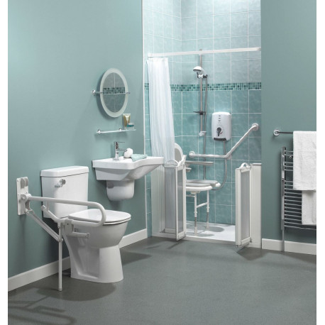 Barre d'appui WC pro pied fixe