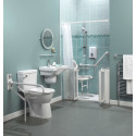 Barre d'appui WC pro pied fixe