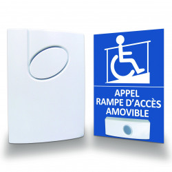 Panneau d'appel rampe PMR + carillon