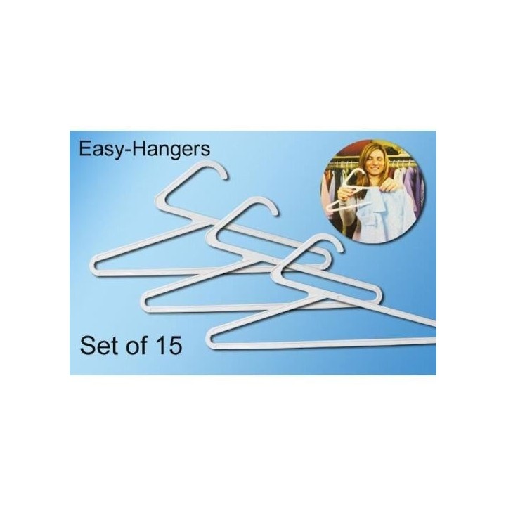 Cintre enfile facile - 15 unités