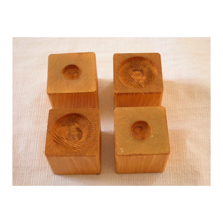 Surélévateurs de lit ou meuble sapin 16 cm