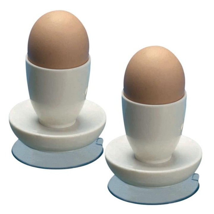 LOT DE 2 COQUETIERS AVEC BASE VENTOUSE