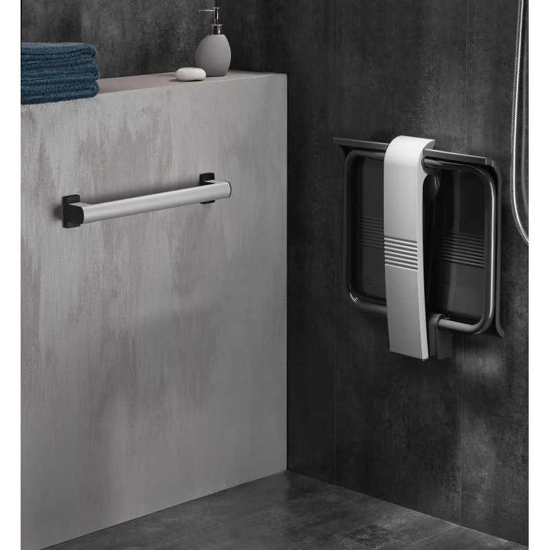 Siège de douche escamotable avec pied (handicapé &, PMR, seniors)