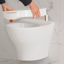 Réhausseur de WC avec couvercle Hiloo 10 cm