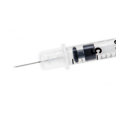 Seringue à insuline 1ml / 100UI - Seringue stérile avec ou sans