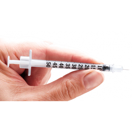 Seringue à insuline 1ml avec aiguille à côté (Boite de 100) – Medquick  professionnel