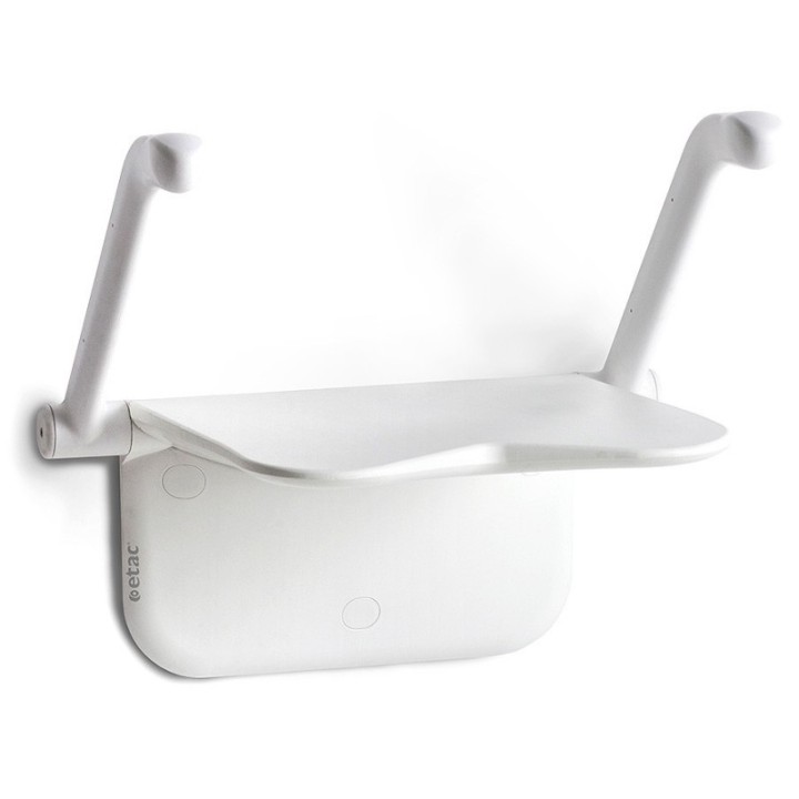 Siège de douche blanc relax avec accoudoirs et pieds