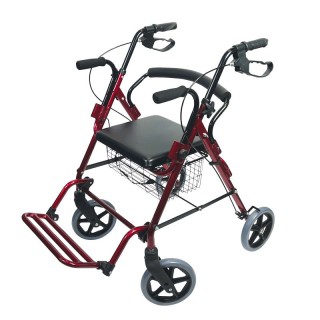 Rollator de transfert : déambulateur et fauteuil de transfert