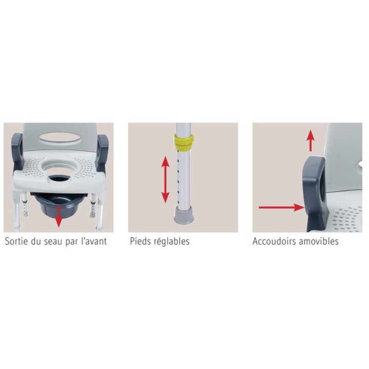 Chaise hygiénique de douche AQ-TICA