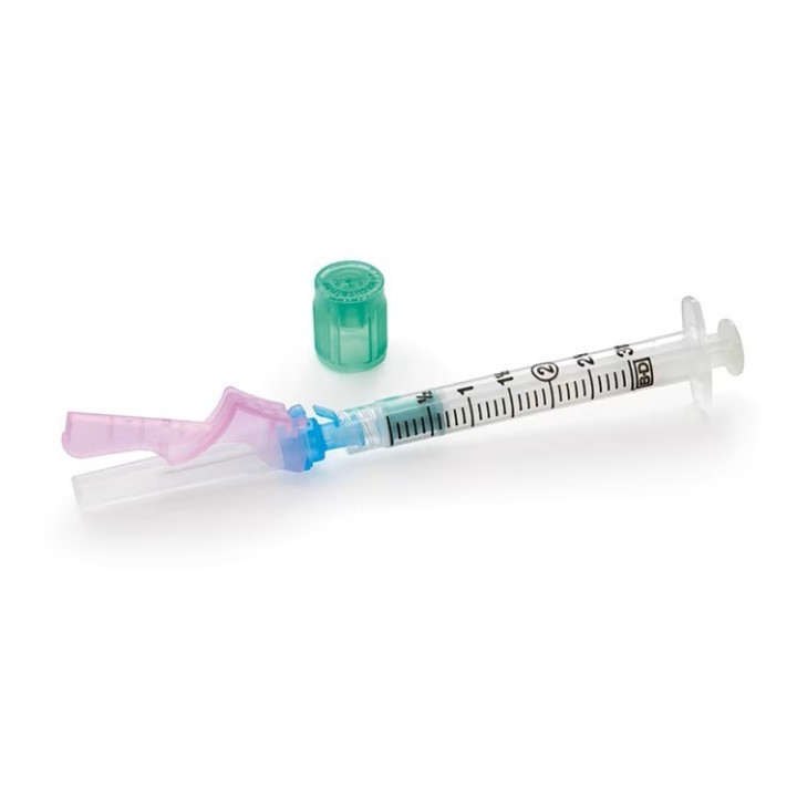 Seringue BD Preset 3 ml ECLIPSE avec aiguille de sécurité pour prélèvement artériel
