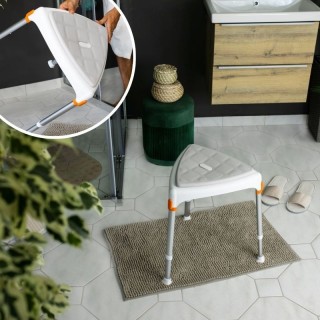 Tabouret de douche de coin capri