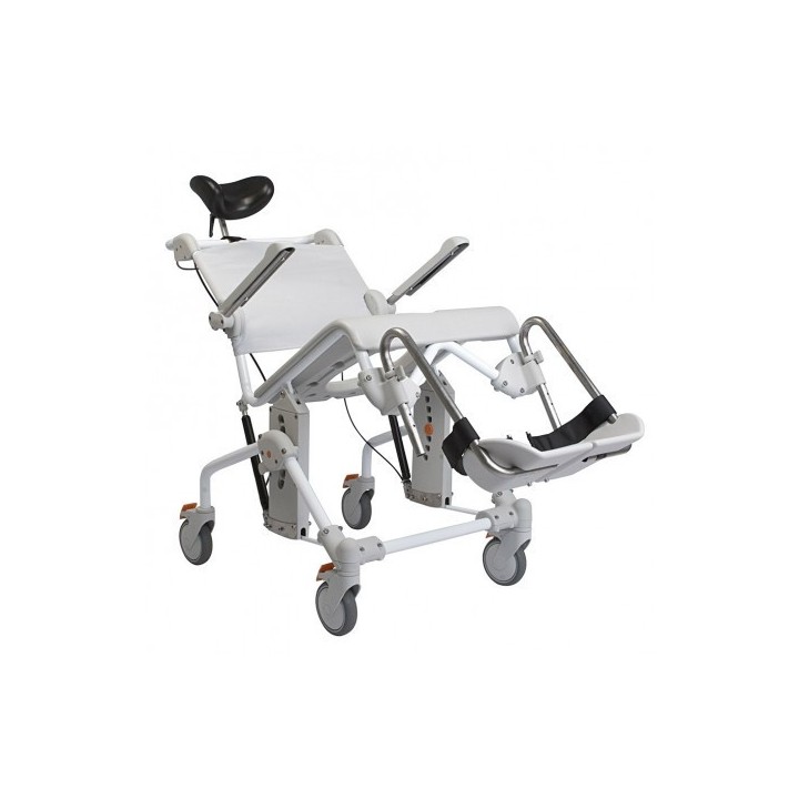 Chaise de douche Swift Mobile Tilt avec appuie-tête dossier inclinable