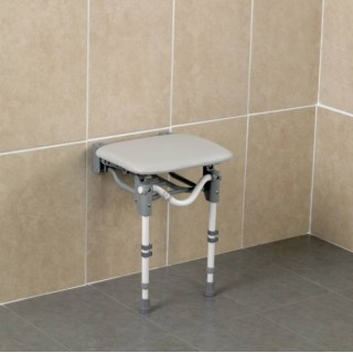 Siège de douche Tooting à lattes, siège mural de douche