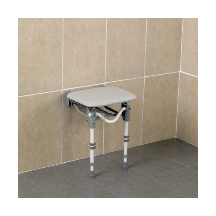 Siège de douche Tooting à lattes, siège mural de douche