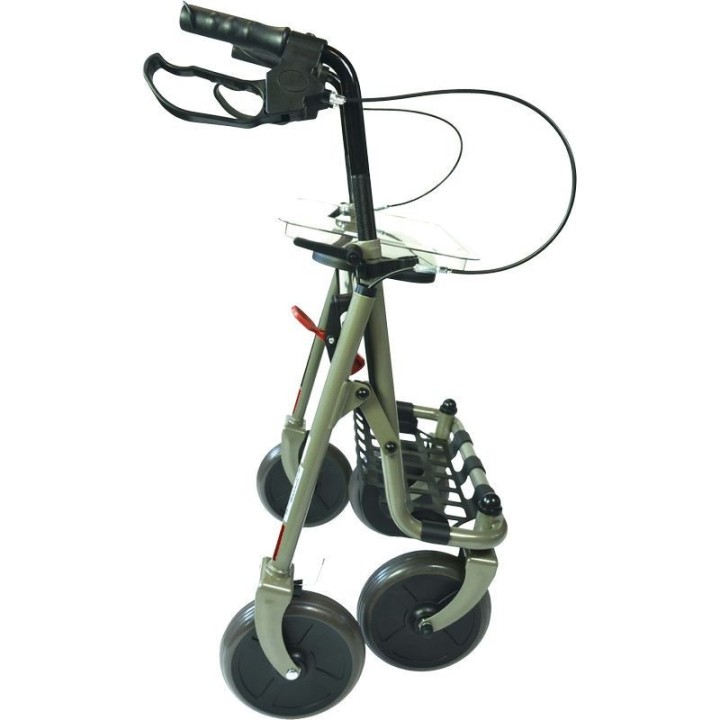 rollator 4 roues, panier, plateau, avec frein, roues directrices
