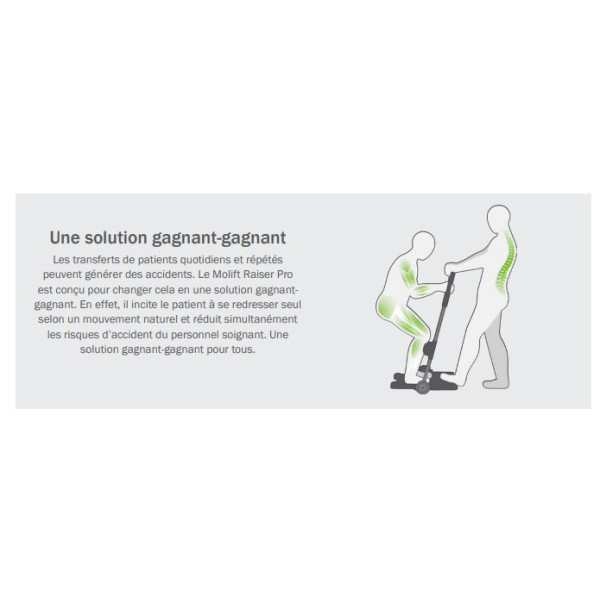 PLATEFORME DE MOBILITE RAISER PRO ET SANGLE DE VERTICALISATON
