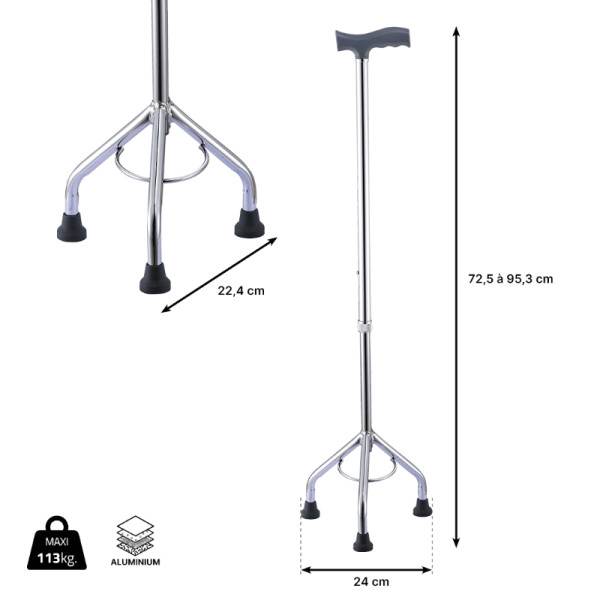 Canne tripode CARACTERISTIQUE