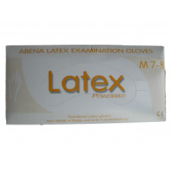 Gants latex taille 7 - 8