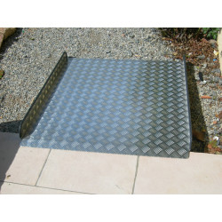 Rampe d'accès aluminium longueur 1 m X 90 cm