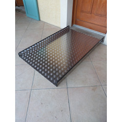 Rampe d'accès aluminium longueur 120 cm X 90 cm