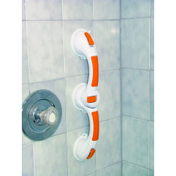 TOOSOAR 2PCS Poignée Douche Ventouse, Barre d'appui WC, Sans