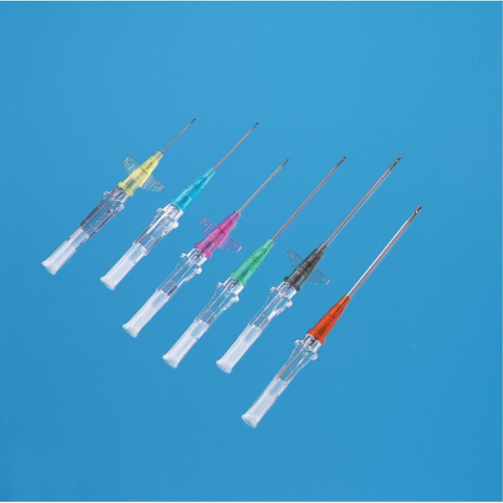 Cathéter BD Insyte bleu avec ailettes - 50 unités