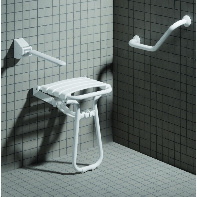 Siège de douche escamotable avec pied (handicapé &, PMR, seniors)