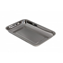 Plateau à instruments inox 22 cm X 15 cm X 3 cm