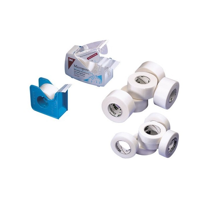 Sparadrap Micropore Original 3M 2,5 cm lot de 12 rouleaux