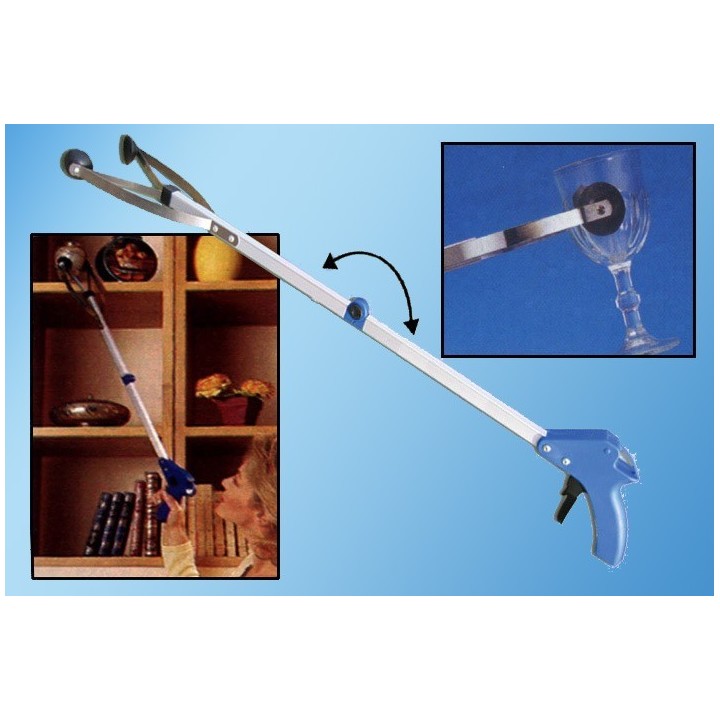 Pince attrape tout à ventouses pliante