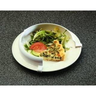 Rebord d'assiette incurvé