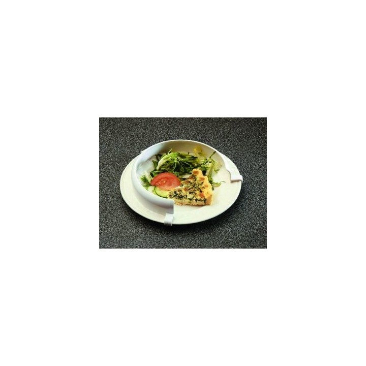 Rebord d'assiette incurvé